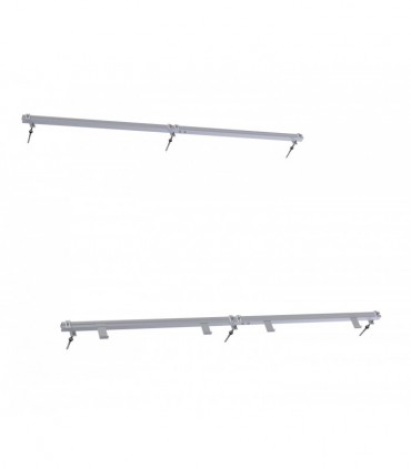 Tagmontagesæt til 2 solfangere med ansatsskruer