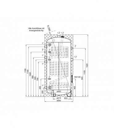 Solvarmebeholder 300 liter