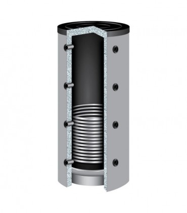 Buffertank 1000 liter med solspiral