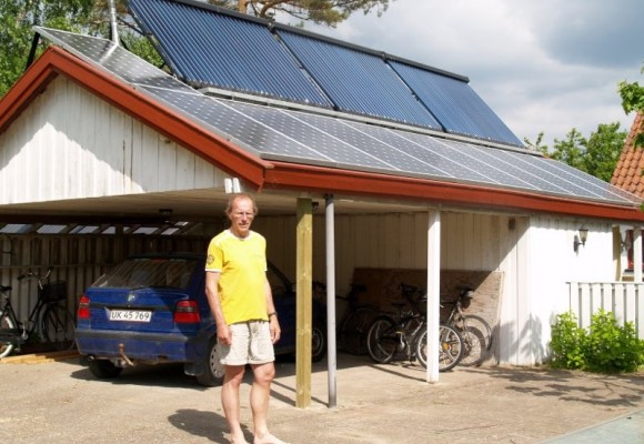 Solvarmeanlæg med SolarBox